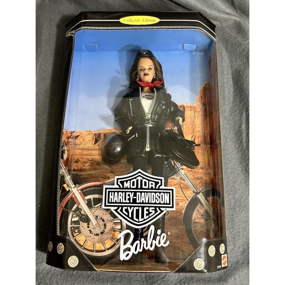 VTG Harley Davidson Motorcycles 1998 Collector Edition‎ Barbie NRFB 22256 Mint